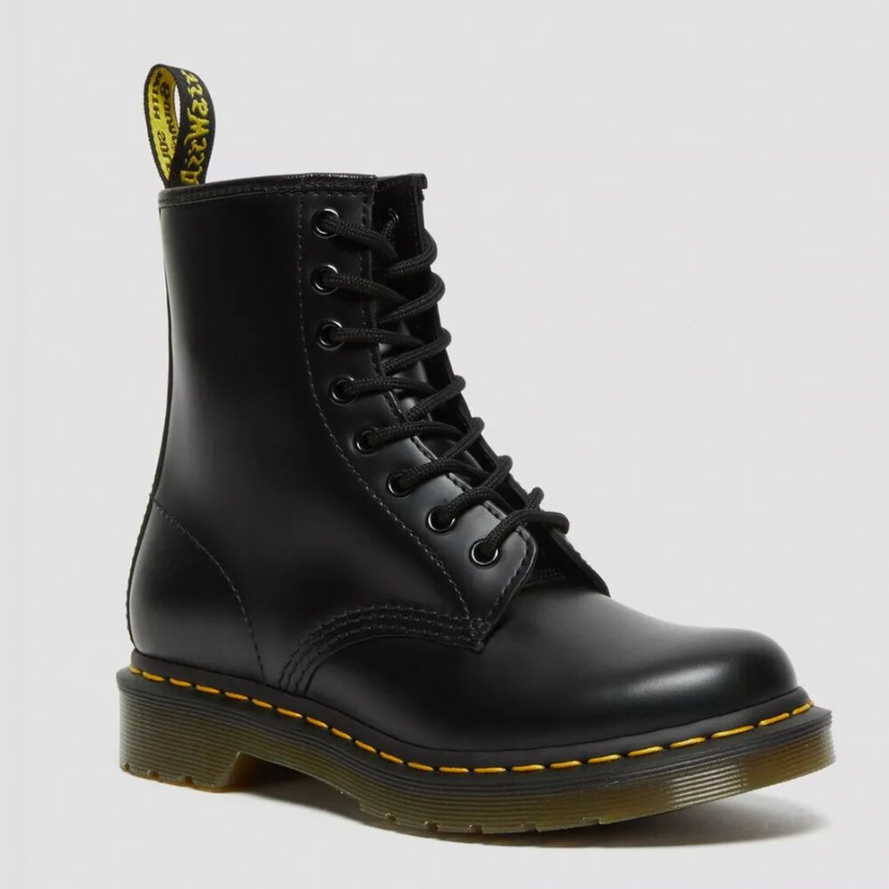 Dr. Martens Black Leather Combat Boots